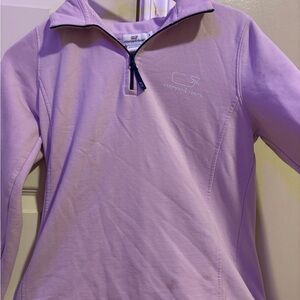 Vineyard Vines Purple Quarter-Zip Sweatshirt